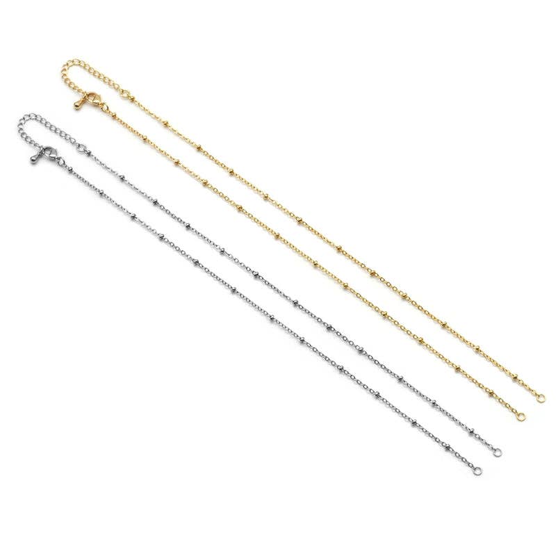 Dainty Ball Chain Connector Necklace, sku#EF233