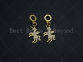 Clear CZ Micro Pave Unicorn Pendant/Charm, Unicorn Pendant Charm,legendary creature Charm, 11x18mm,sku#Y252
