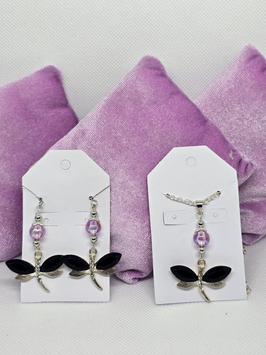 Dragonfly Necklace & Earrings Set