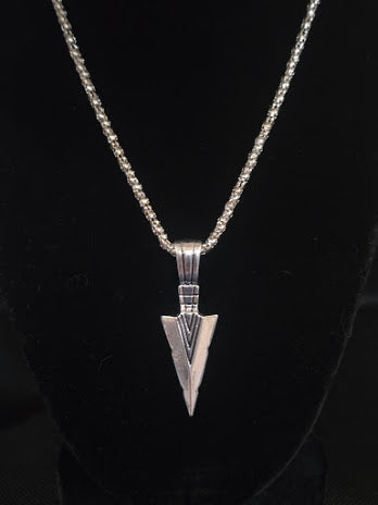 Men's Metal Arrowhead Necklace