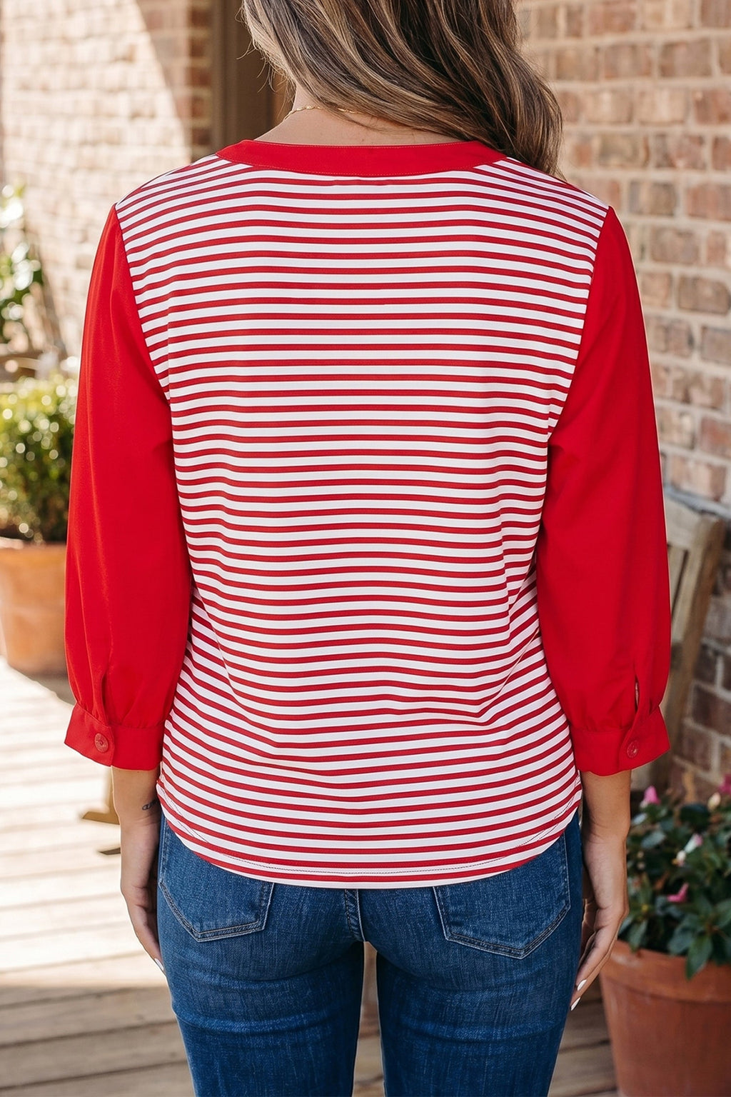 Wrenley 4 Sleeve Patchwork Top
