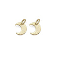 Plain Gold Cresent Moon Charm, Sku#LX390