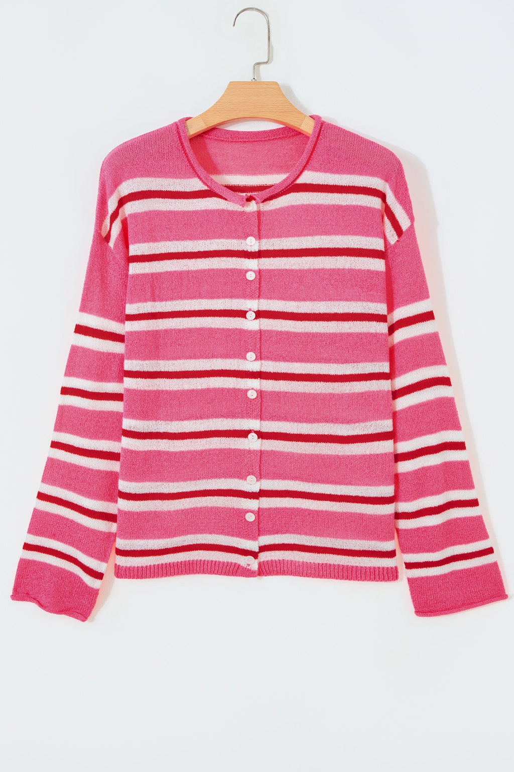 Palmer Striped Drop Shoulder Cardigan