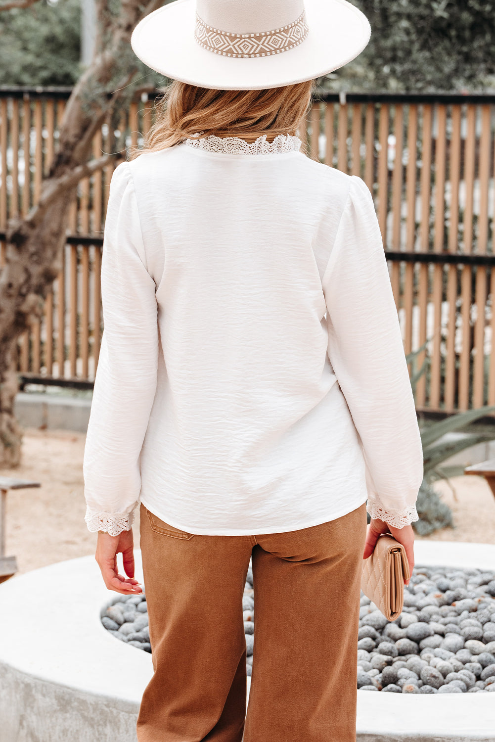 Ivy Patchwork Stand Loose Shirt