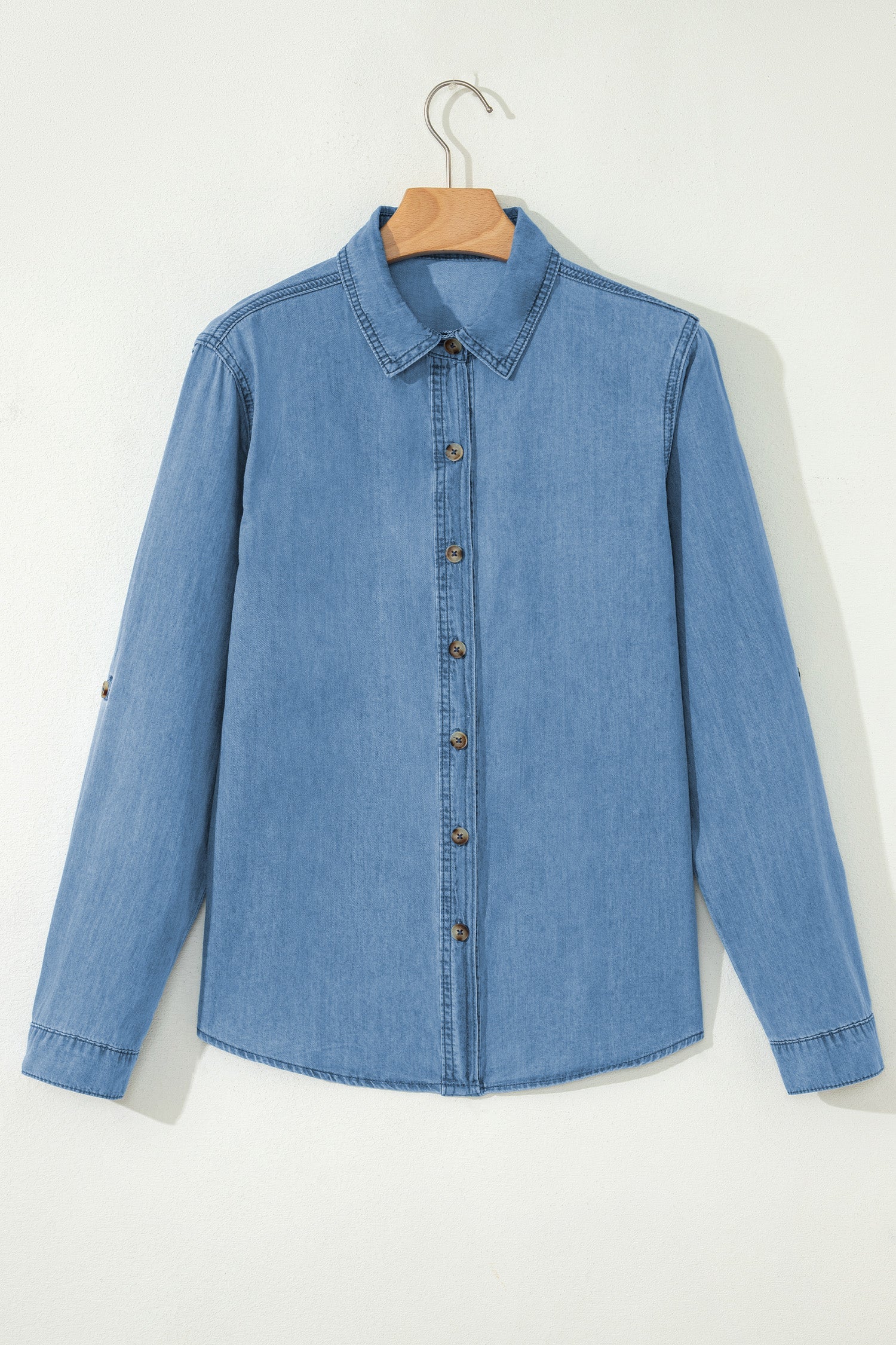 Makenna Myosotis Down Slim Shirt