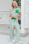 Tilly Stripe Tee & Pants Set