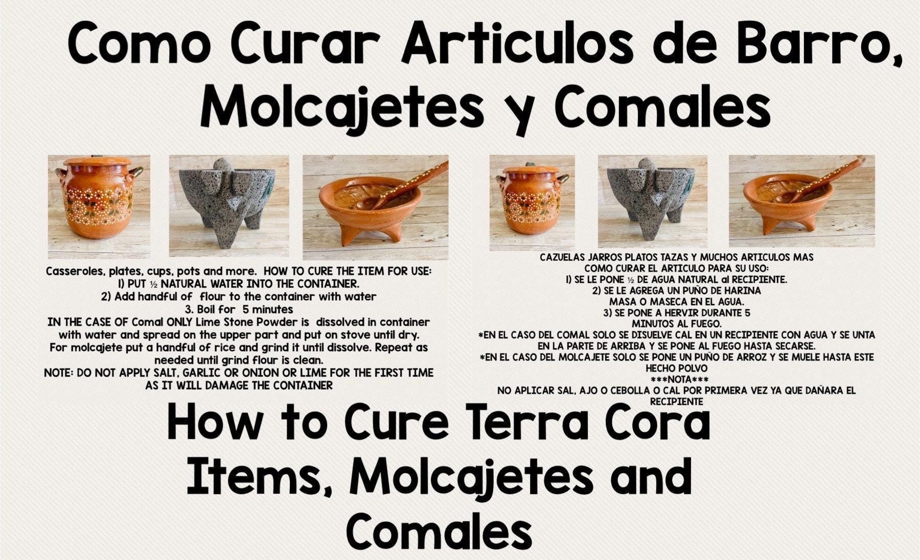 2x Authentic Mexican Pig Molcajetes 2  Molcajete