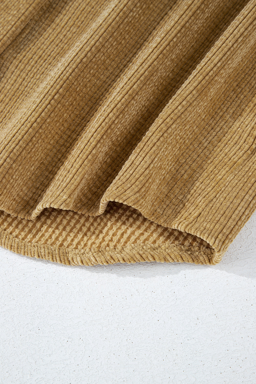 Giuliana Patched Up Corduroy Shacket-Threaded Pear