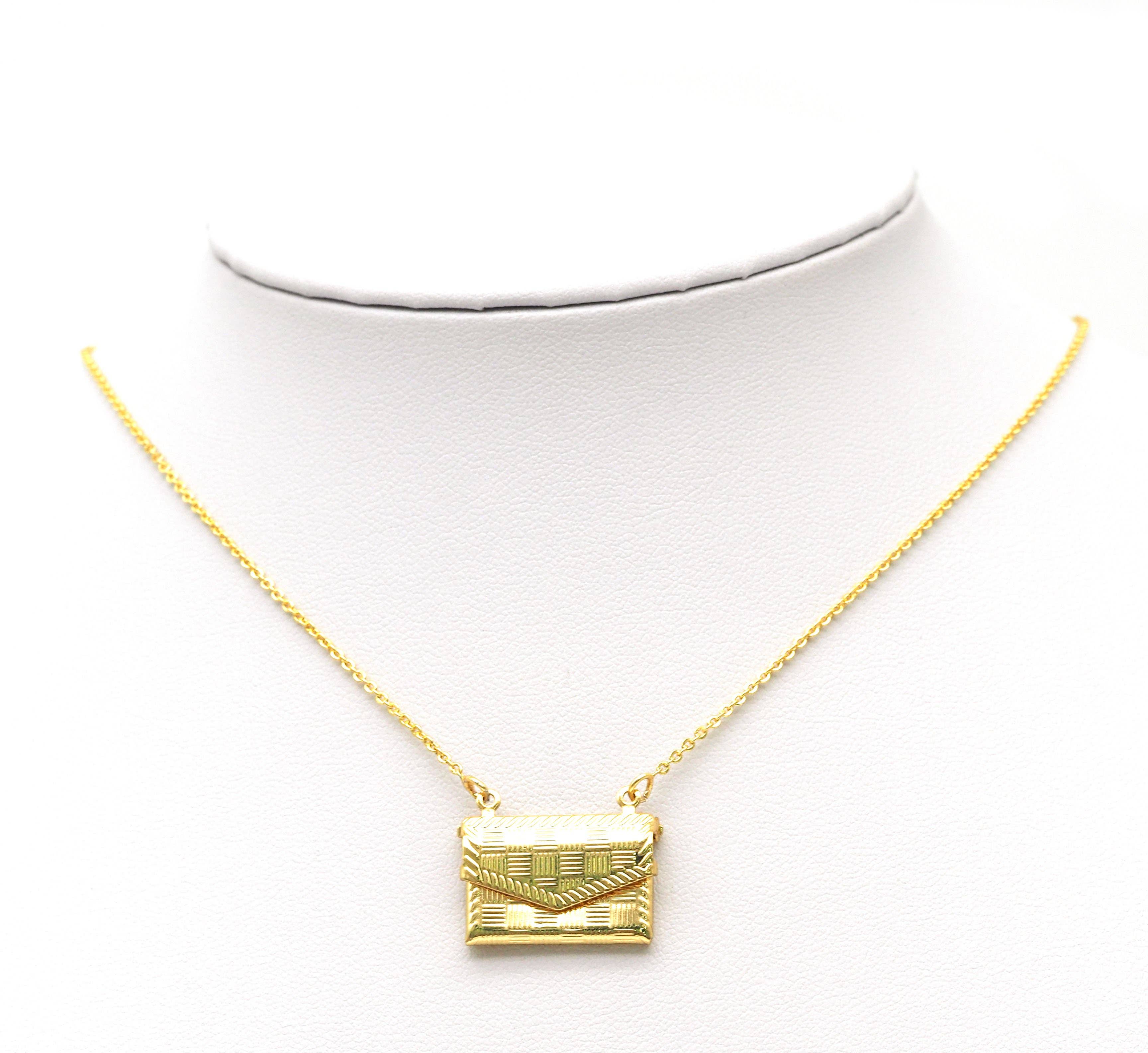Lockets Bag Shape Pendant, Sku#FH191