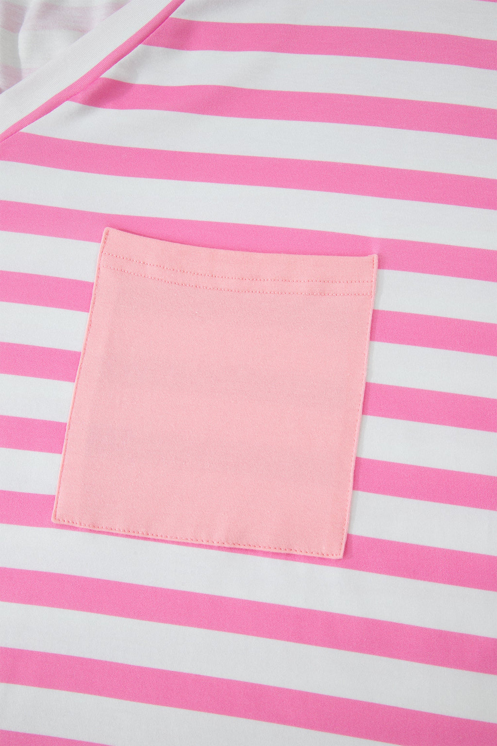 Ivanna Stripe Colorblock Patched PLUS Tee