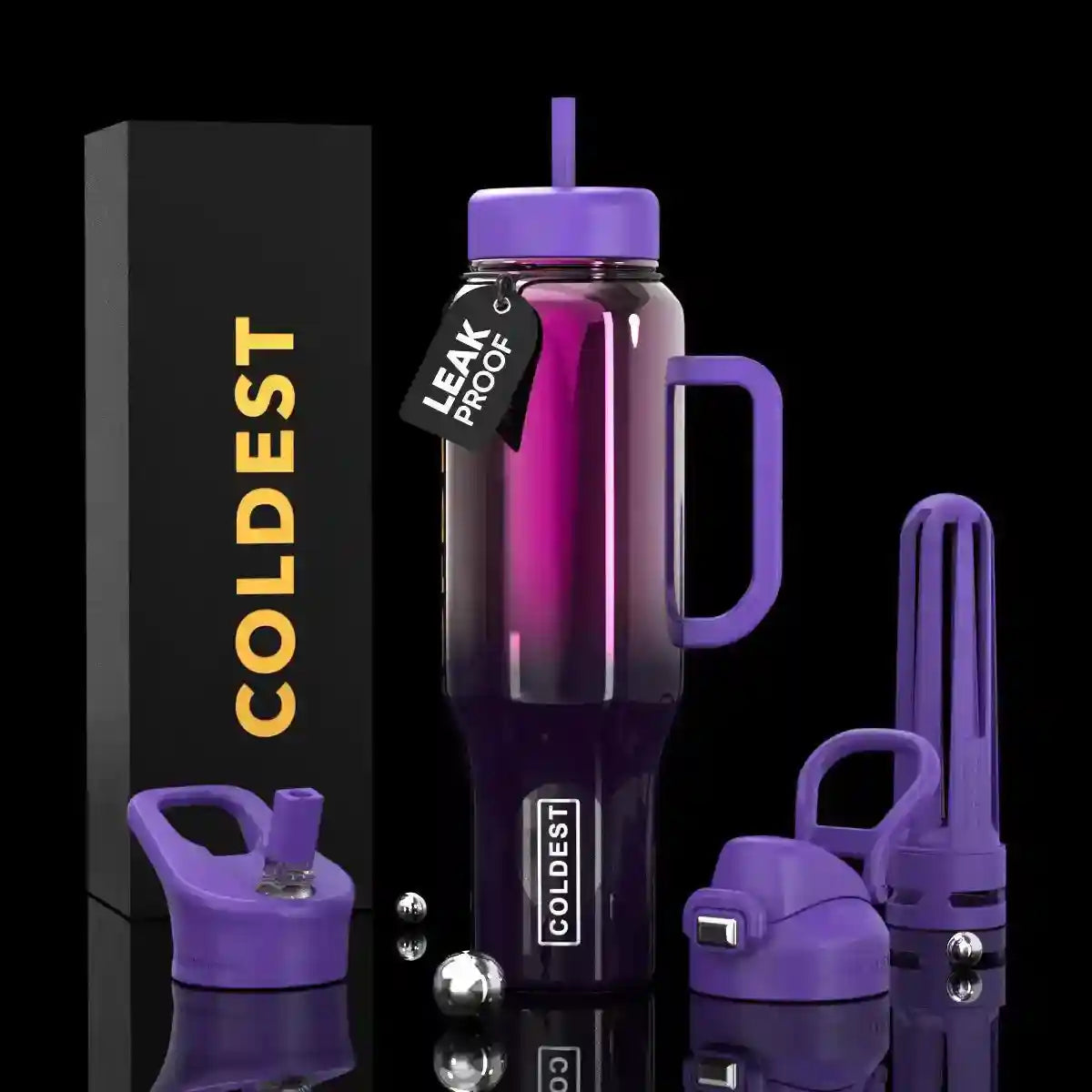 COLDEST 46oz Limitless Ultra v8 Insulated Water Bottle for All-Day Hydration