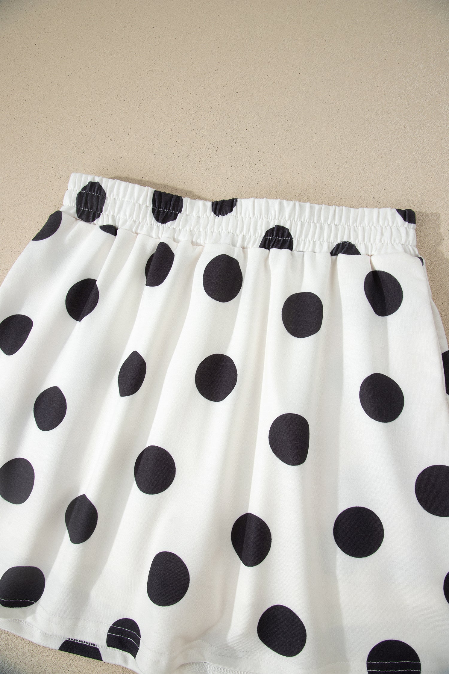 Aurelia Dot Short Sleeve Top Set-Threaded Pear