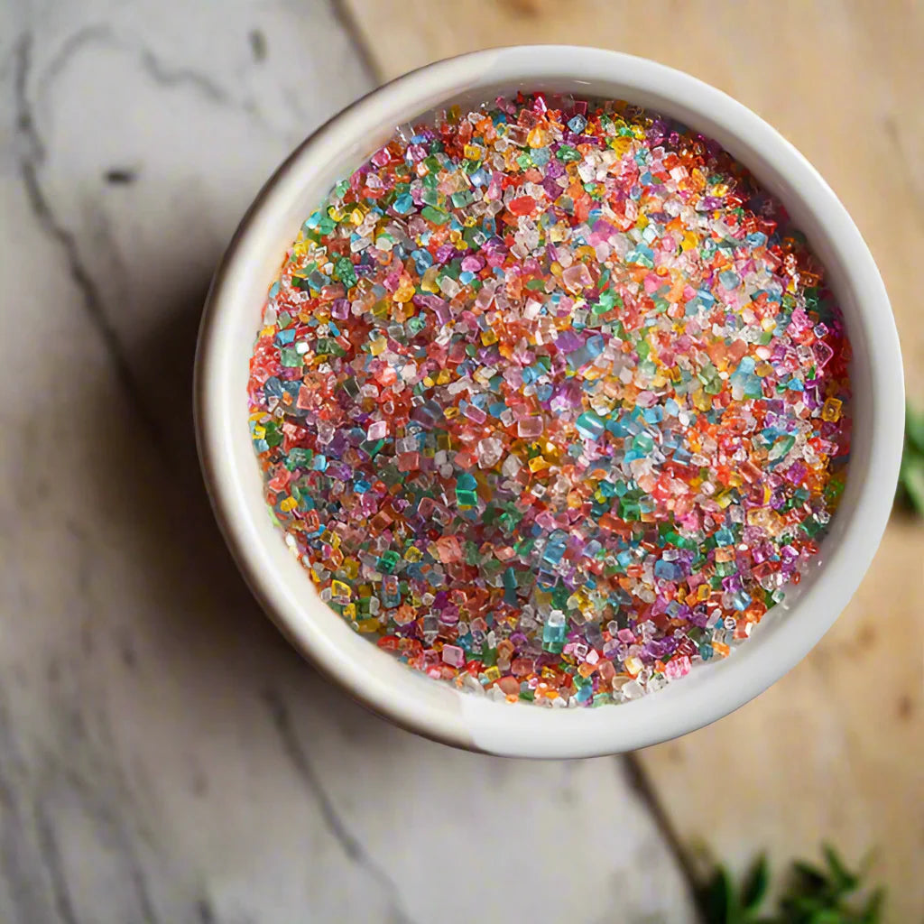 Edible 10 Color AA Confectioners Sugar In Large Crystals