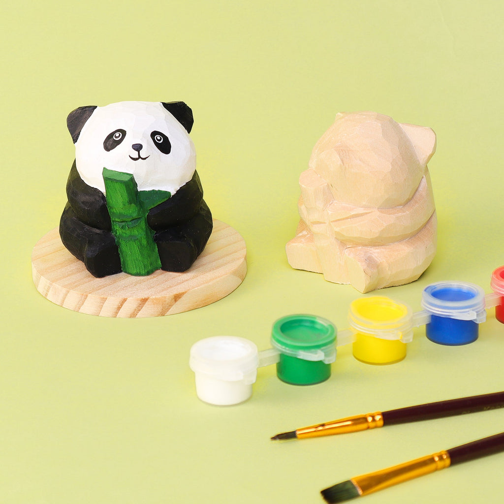 Wooden Panda Paint Kit