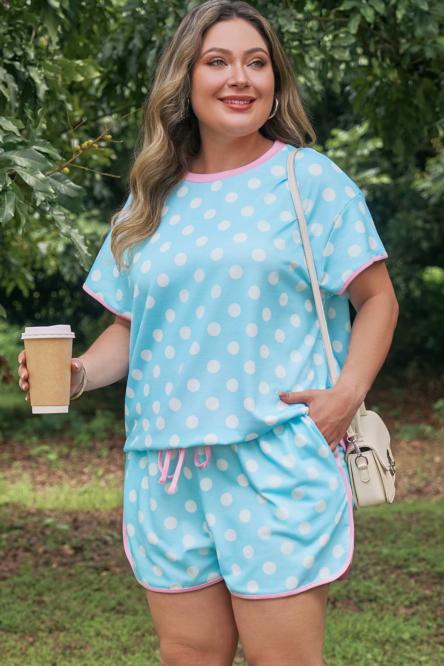 Mikayla Trim 2pcs Short PLUS Set
