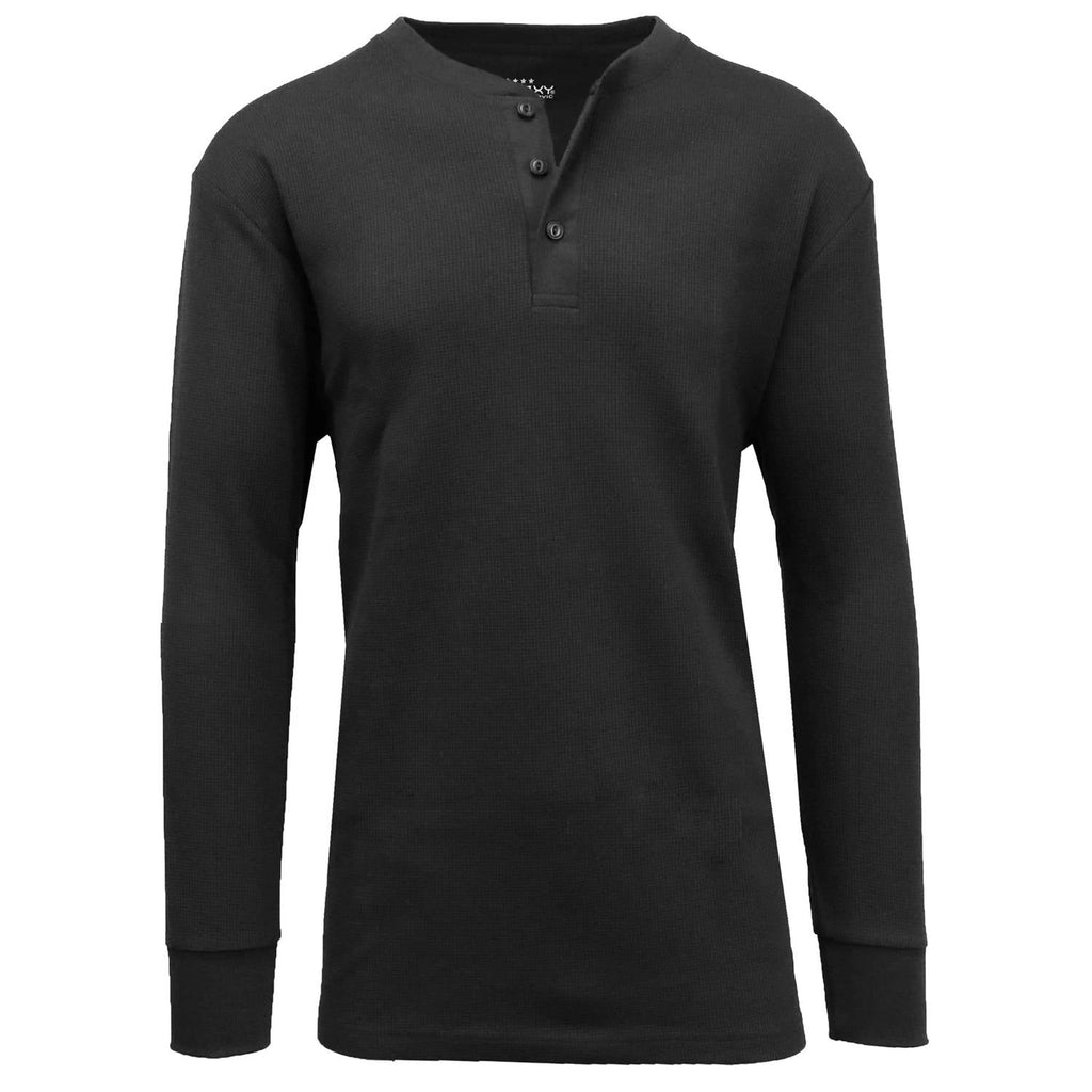Men's Long Sleeve Thermal Henley Shirt
