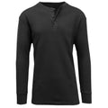 Men's Long Sleeve Thermal Henley Shirt