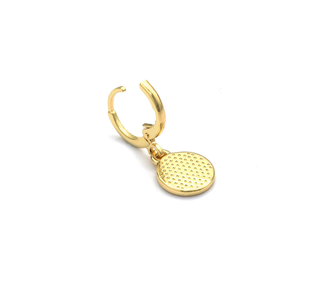 Cute Smiley Face Hoop Earrings, Sku#EF224