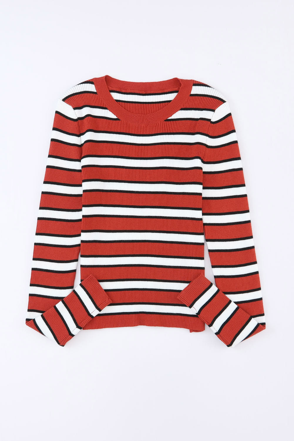 Martha Knit Slim Fit Top-Threaded Pear