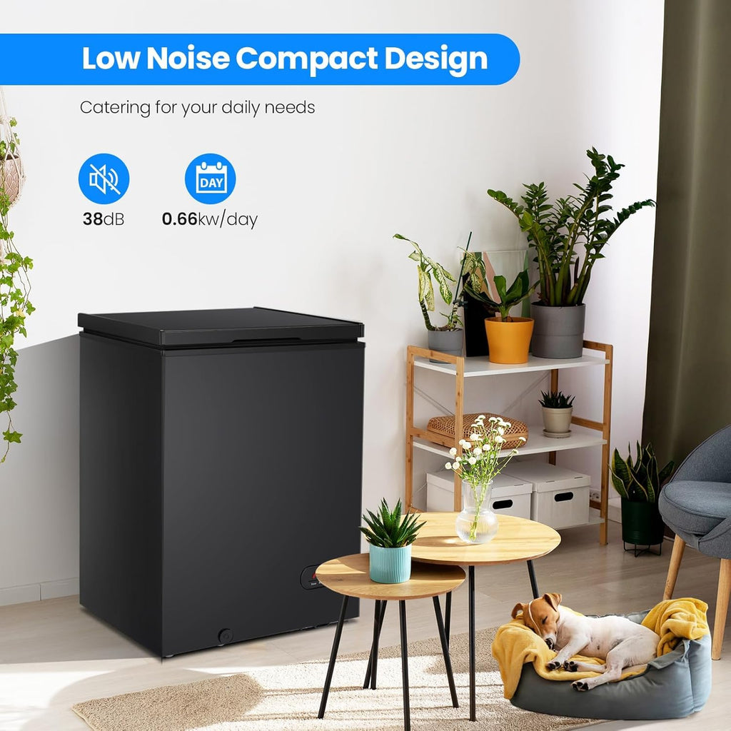 3.5 Cubic Feet Chest Freezer with 2 Removable Baskets D5897H