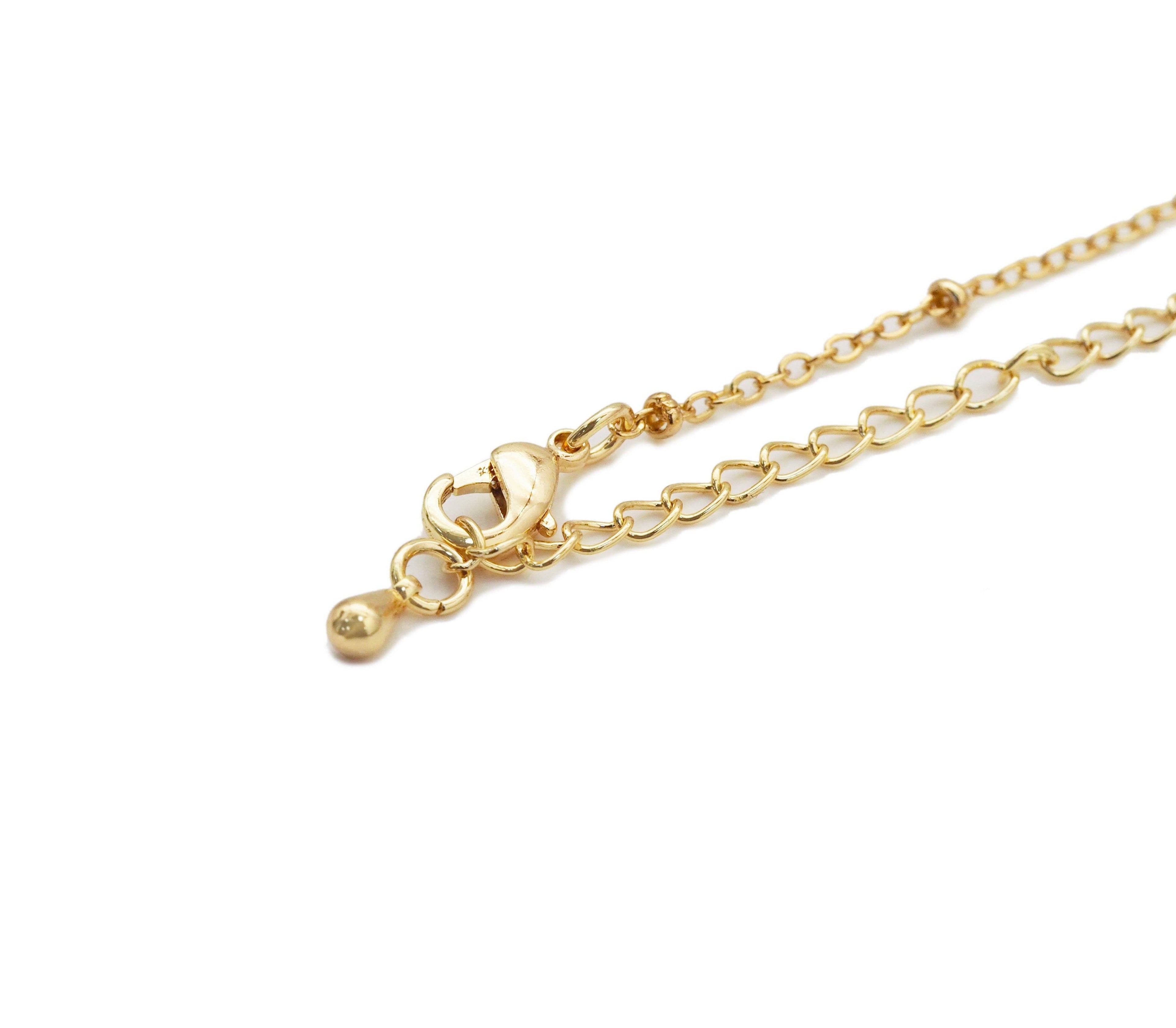 Dainty Ball Chain Connector Necklace, sku#EF233