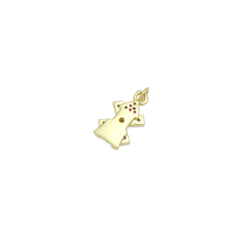 Cute Windmill House Charm Pendant, Sku#Y975