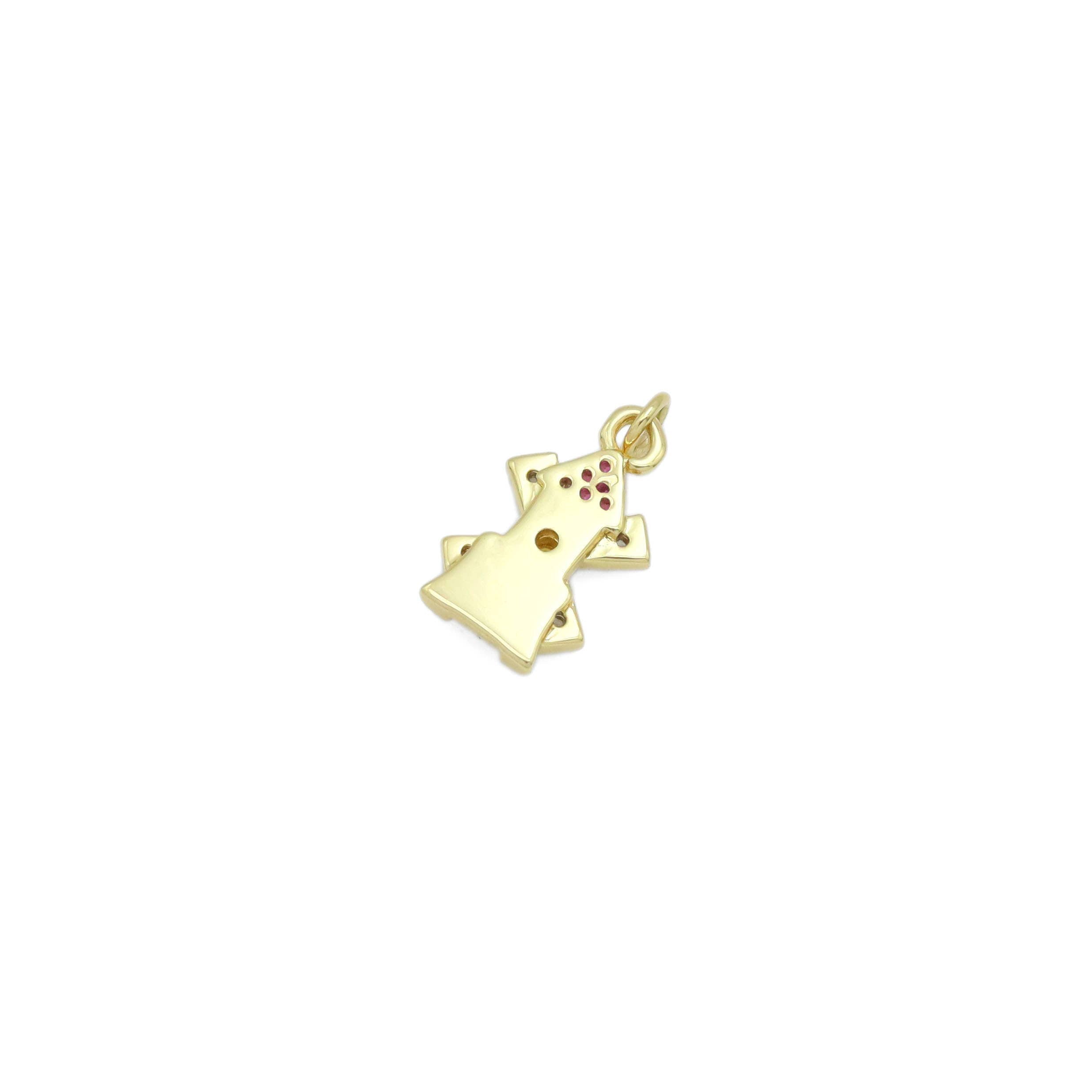 Cute Windmill House Charm Pendant, Sku#Y975
