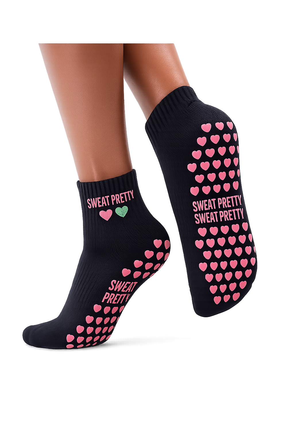 SWEAT PRETTY™ Sisterly Love Grip Socks