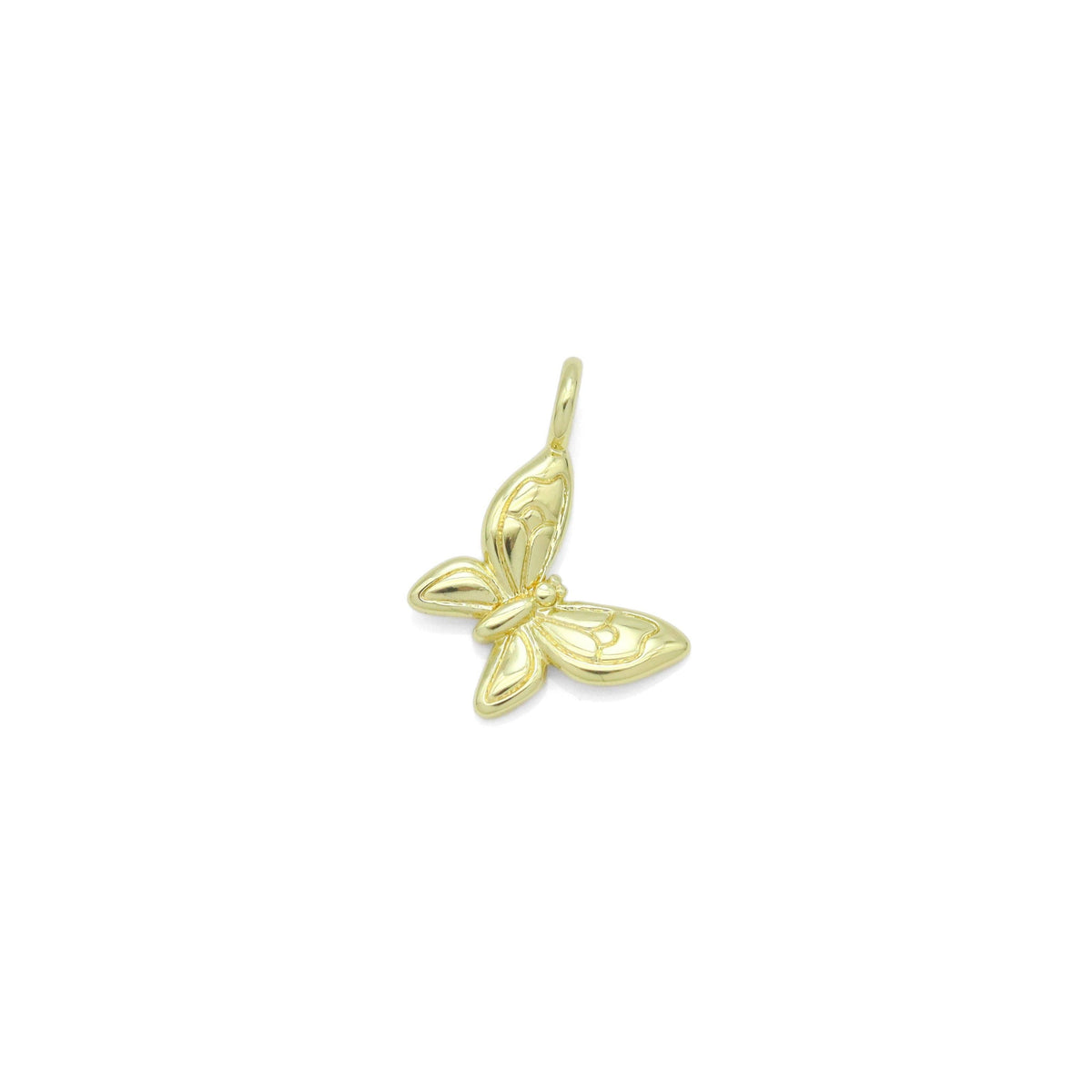 Gold Butterfly Charm Pendant, Sku#Y980