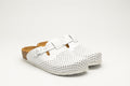 Edita by LEON– Women’s Leather Clog- Orthopedic Cork-style Clog with Adjustable Buckle