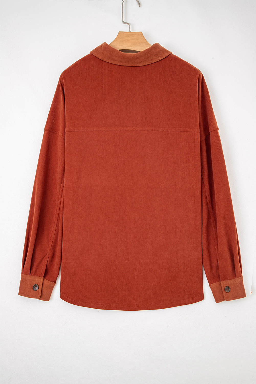 Andrea Drop Shoulder Casual Shacket-Threaded Pear