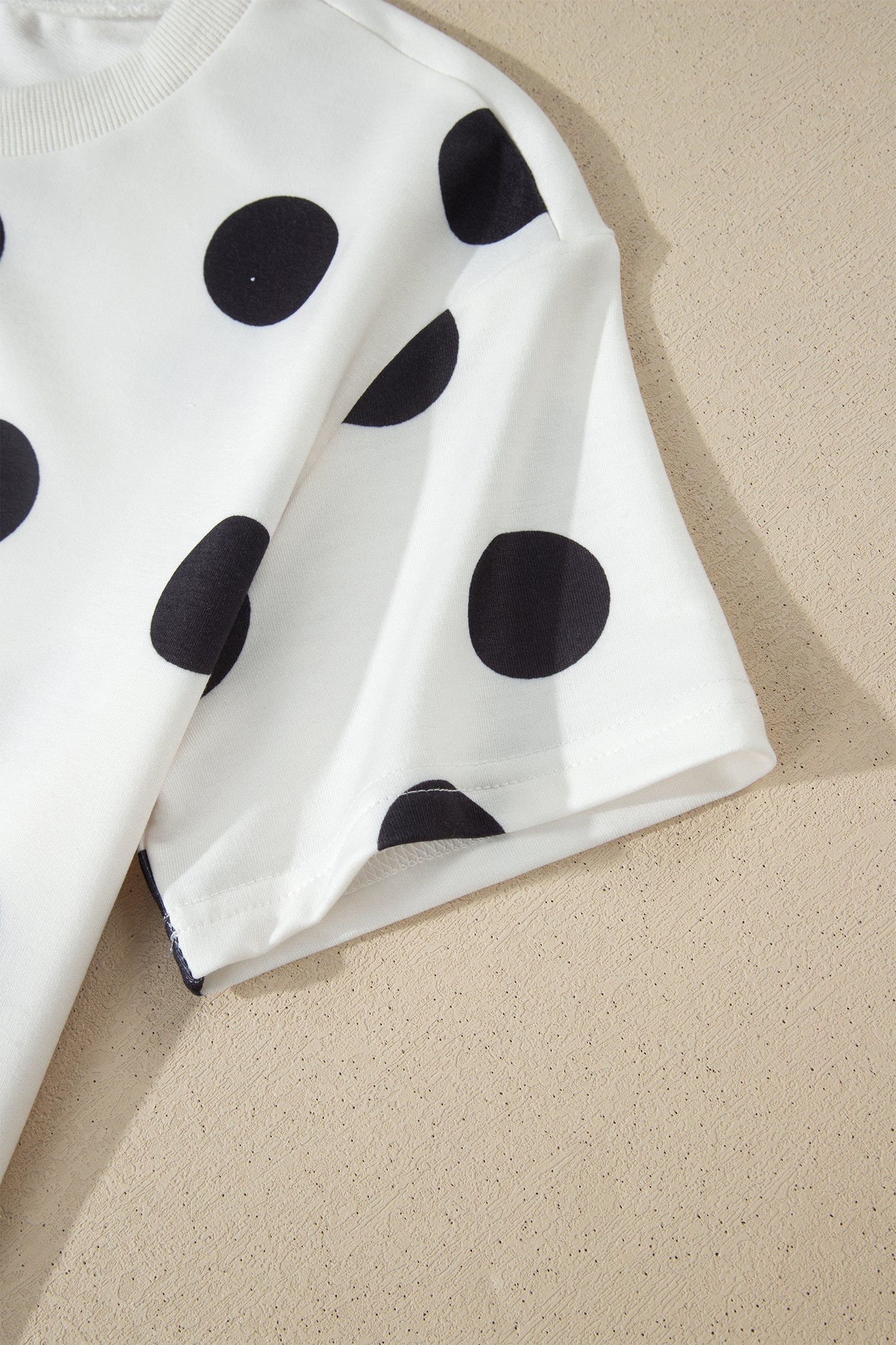 Aurelia Dot Short Sleeve Top Set-Threaded Pear