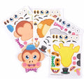 MAKE ZOO ANIMAL STICKERS - 12 COUNT                            (OVER-STOCK SALE)