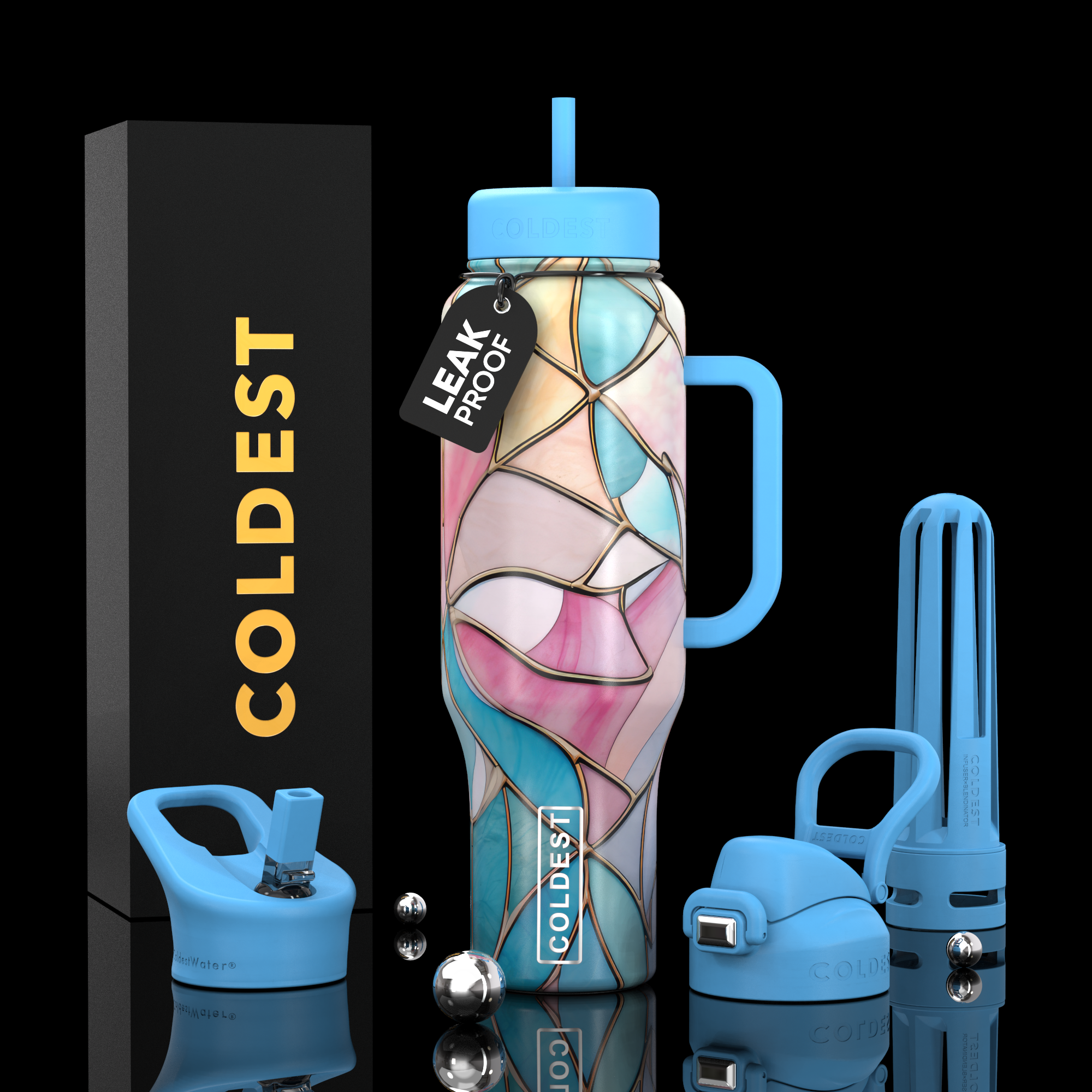 COLDEST 46oz Limitless Ultra v8 Insulated Water Bottle for All-Day Hydration