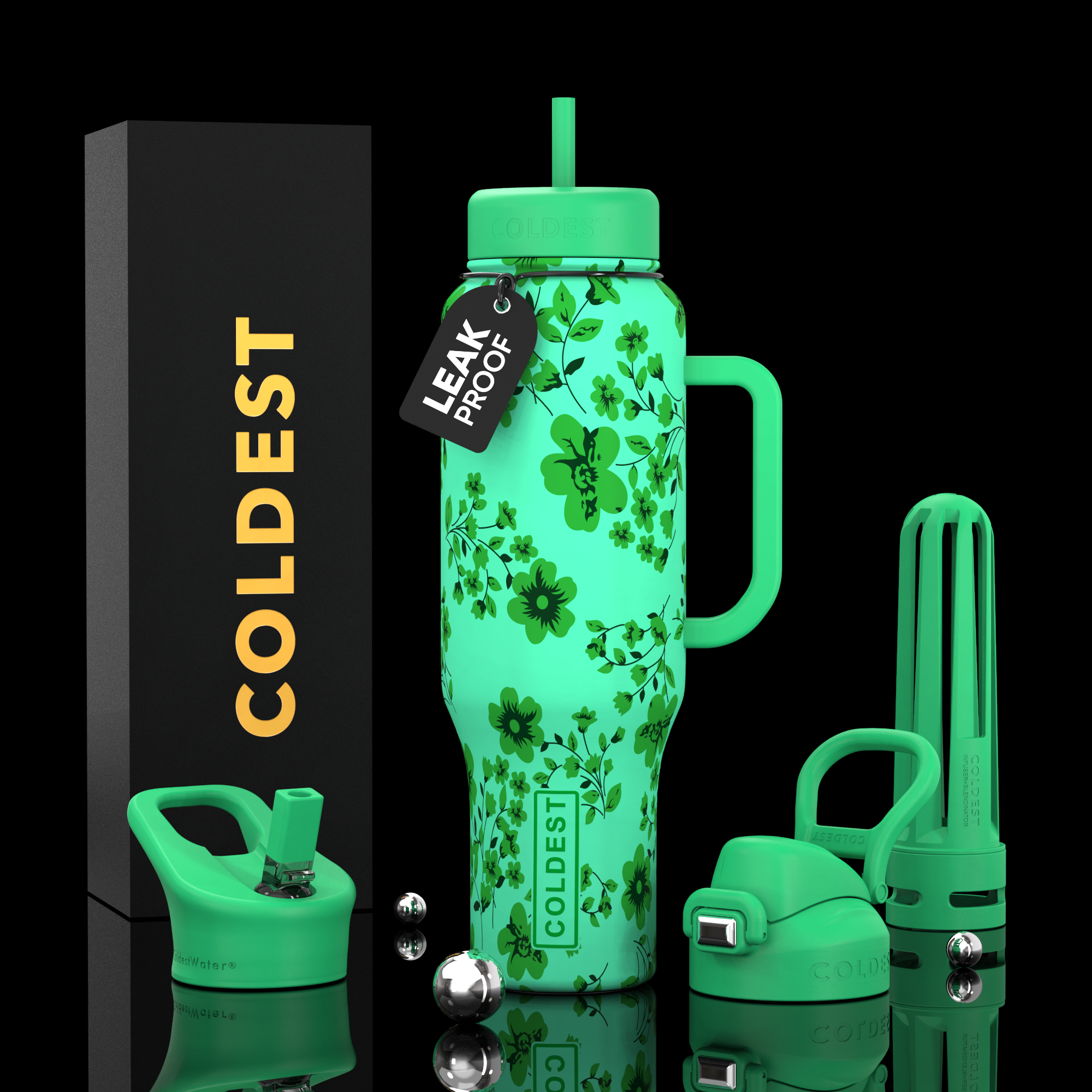 COLDEST 46oz Limitless Ultra v8 Insulated Water Bottle for All-Day Hydration