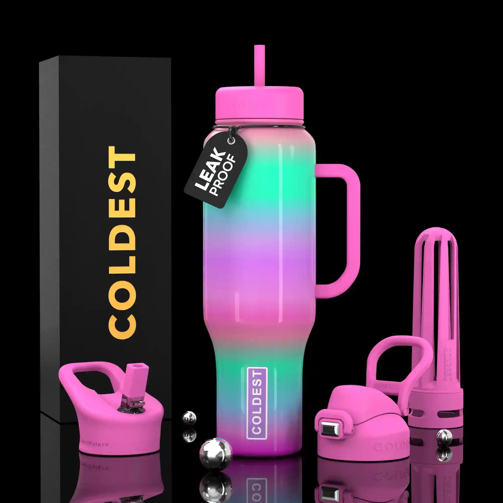 COLDEST 46oz Limitless Ultra v8 Insulated Water Bottle for All-Day Hydration