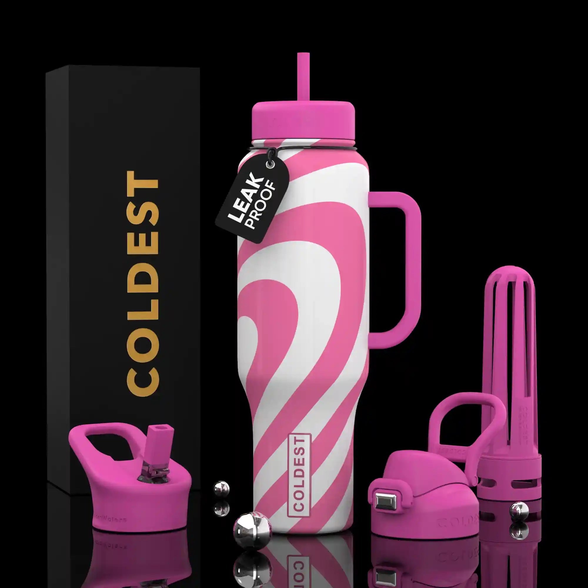 COLDEST 46oz Limitless Ultra v8 Insulated Water Bottle for All-Day Hydration