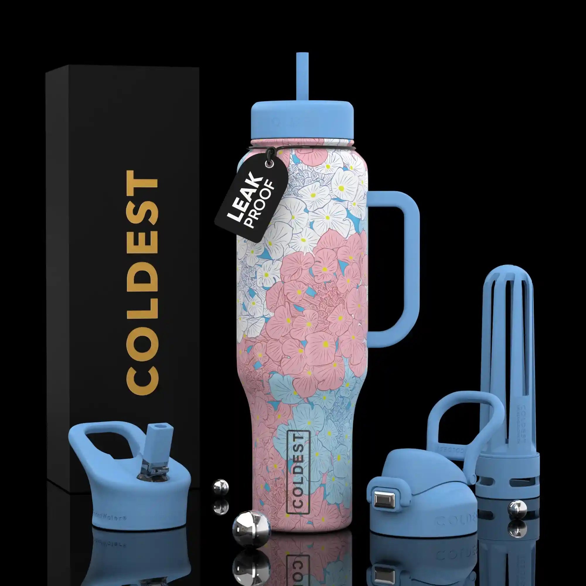 COLDEST 46oz Limitless Ultra v8 Insulated Water Bottle for All-Day Hydration