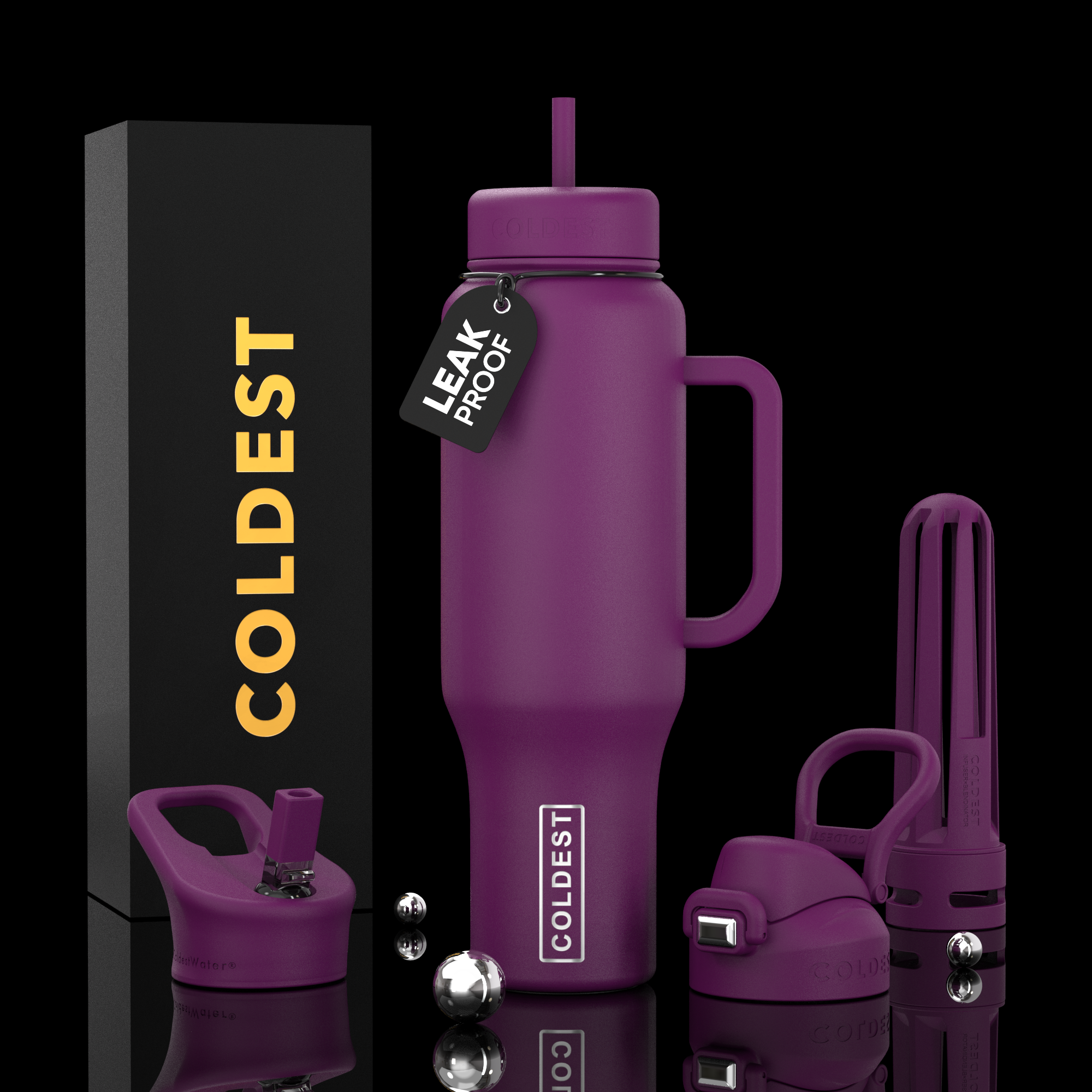 COLDEST 46oz Limitless Ultra v8 Insulated Water Bottle for All-Day Hydration