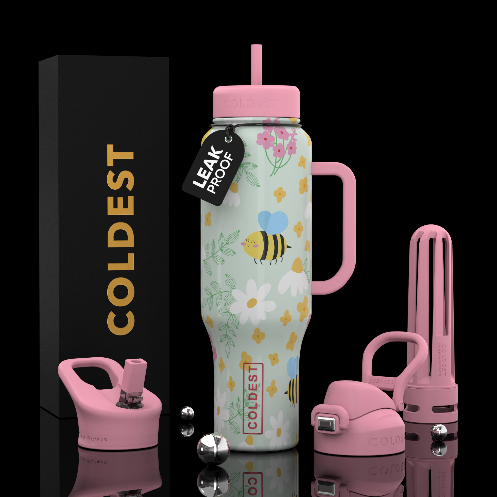 COLDEST 46oz Limitless Ultra v8 Insulated Water Bottle for All-Day Hydration