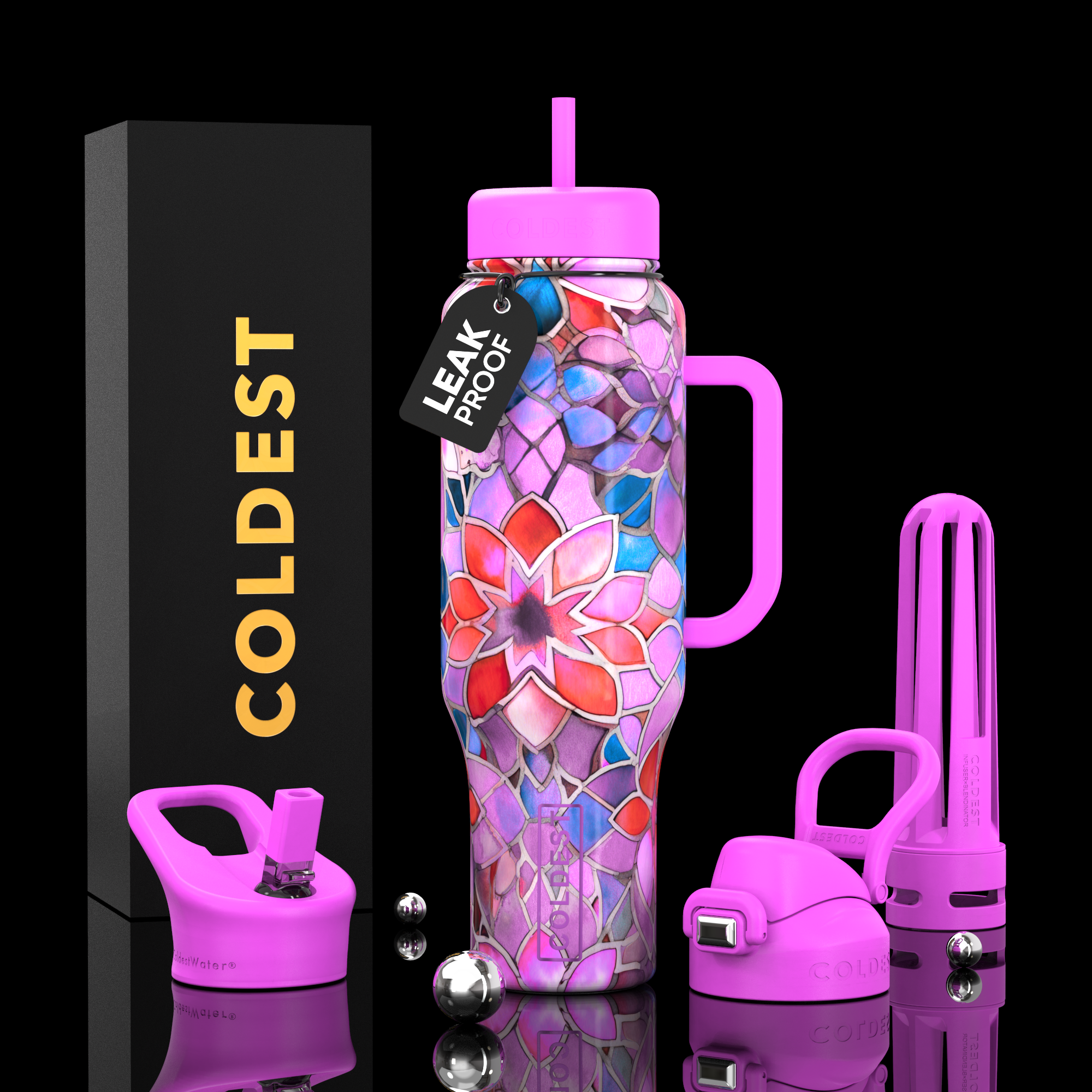 COLDEST 46oz Limitless Ultra v8 Insulated Water Bottle for All-Day Hydration