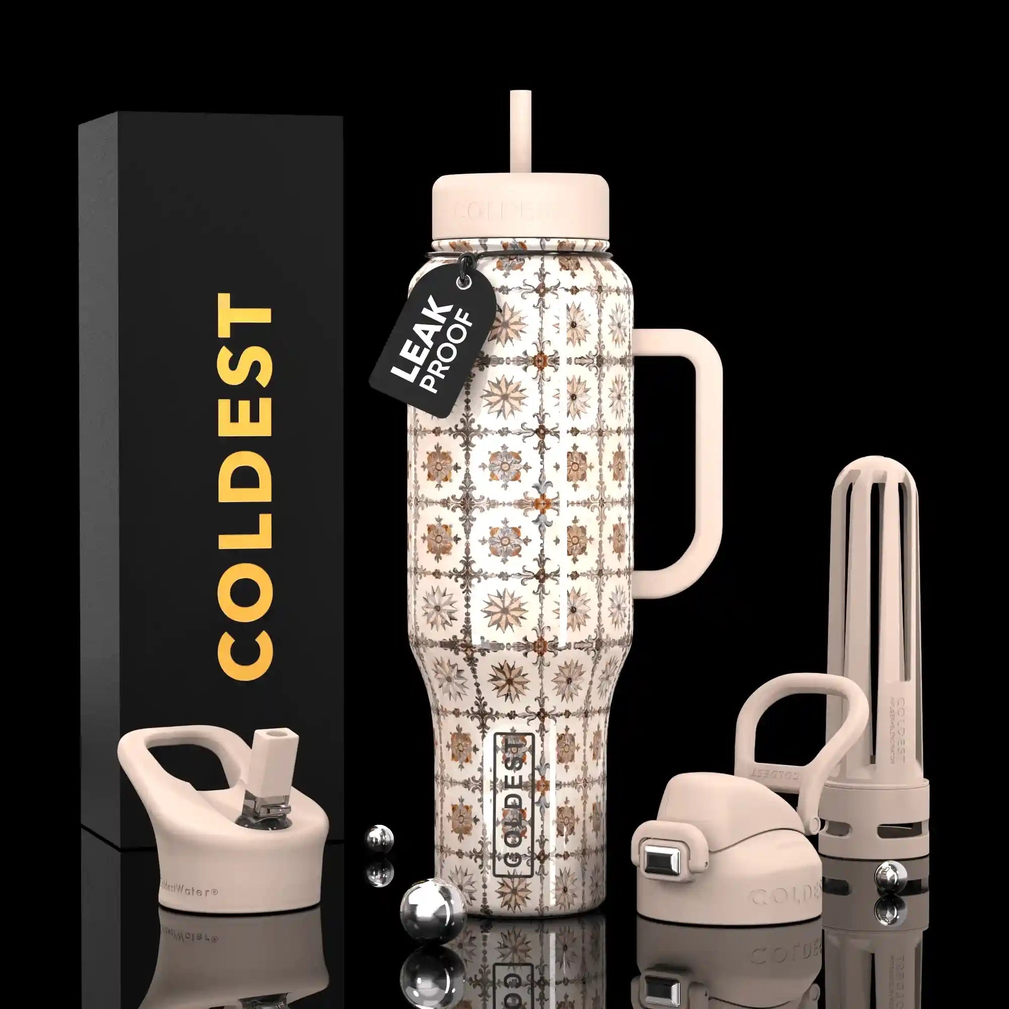 COLDEST 46oz Limitless Ultra v8 Insulated Water Bottle for All-Day Hydration