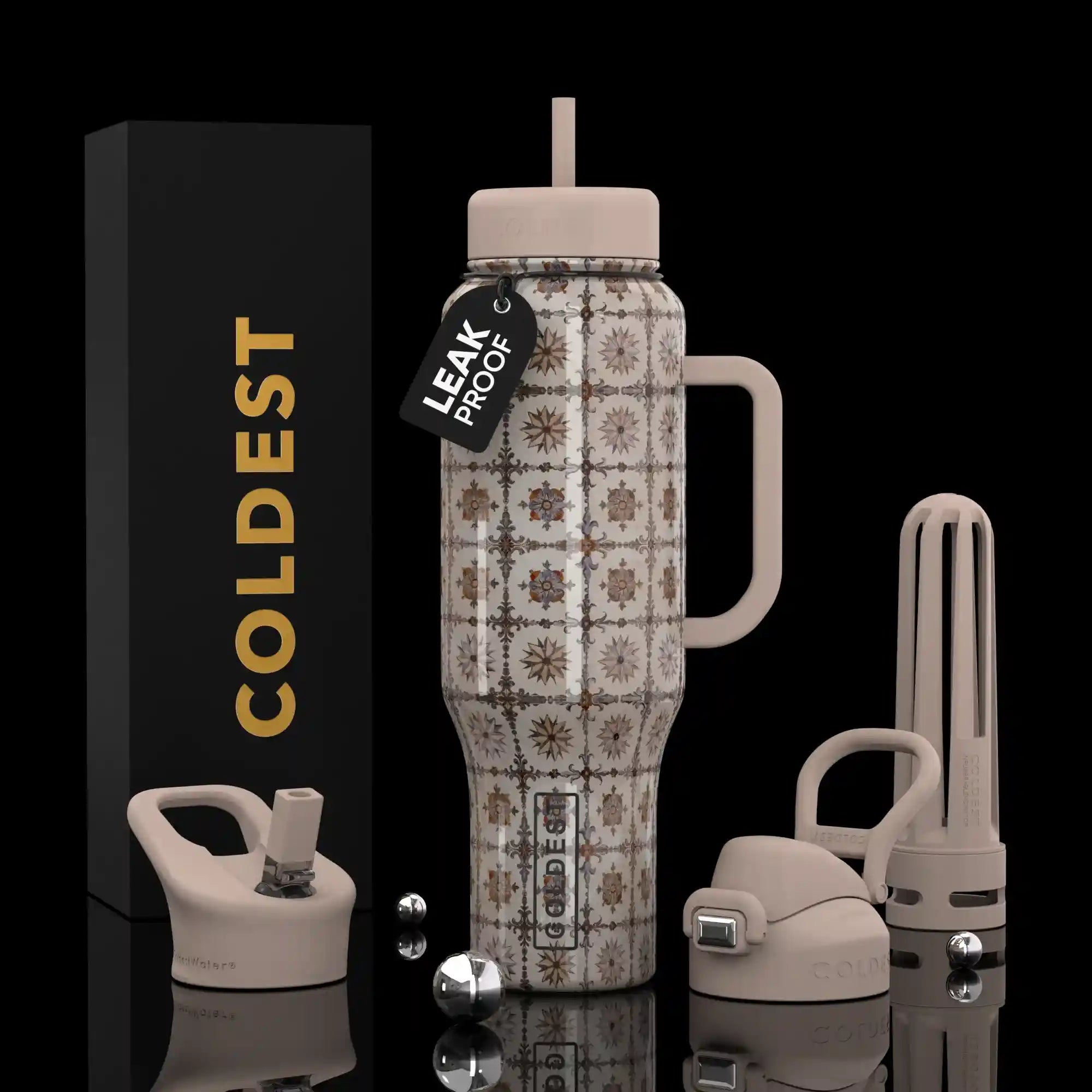 COLDEST 46oz Limitless Ultra v8 Insulated Water Bottle for All-Day Hydration