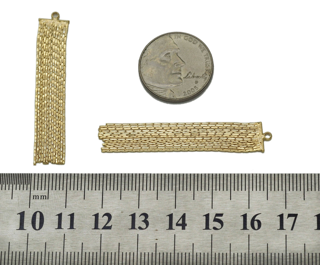 Gold Tassels Charm, Sku#ZX84