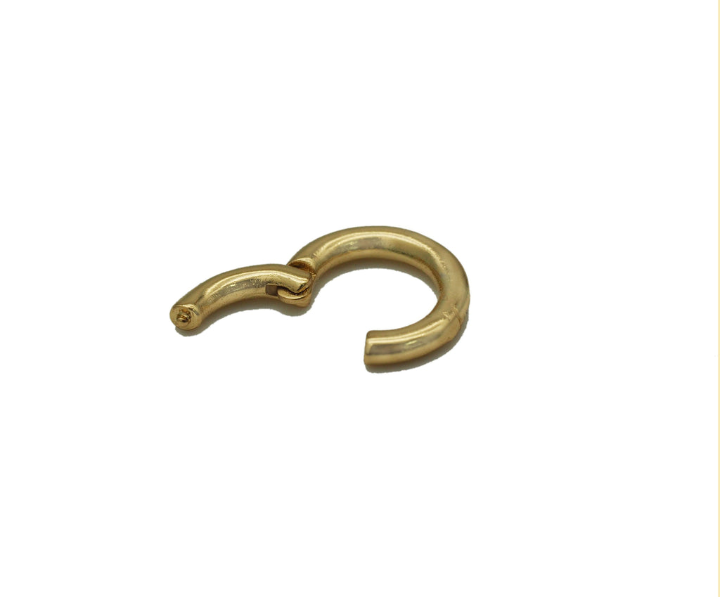 10mm Gold Round Spring Gate Ring Clasp, Sku#Y710