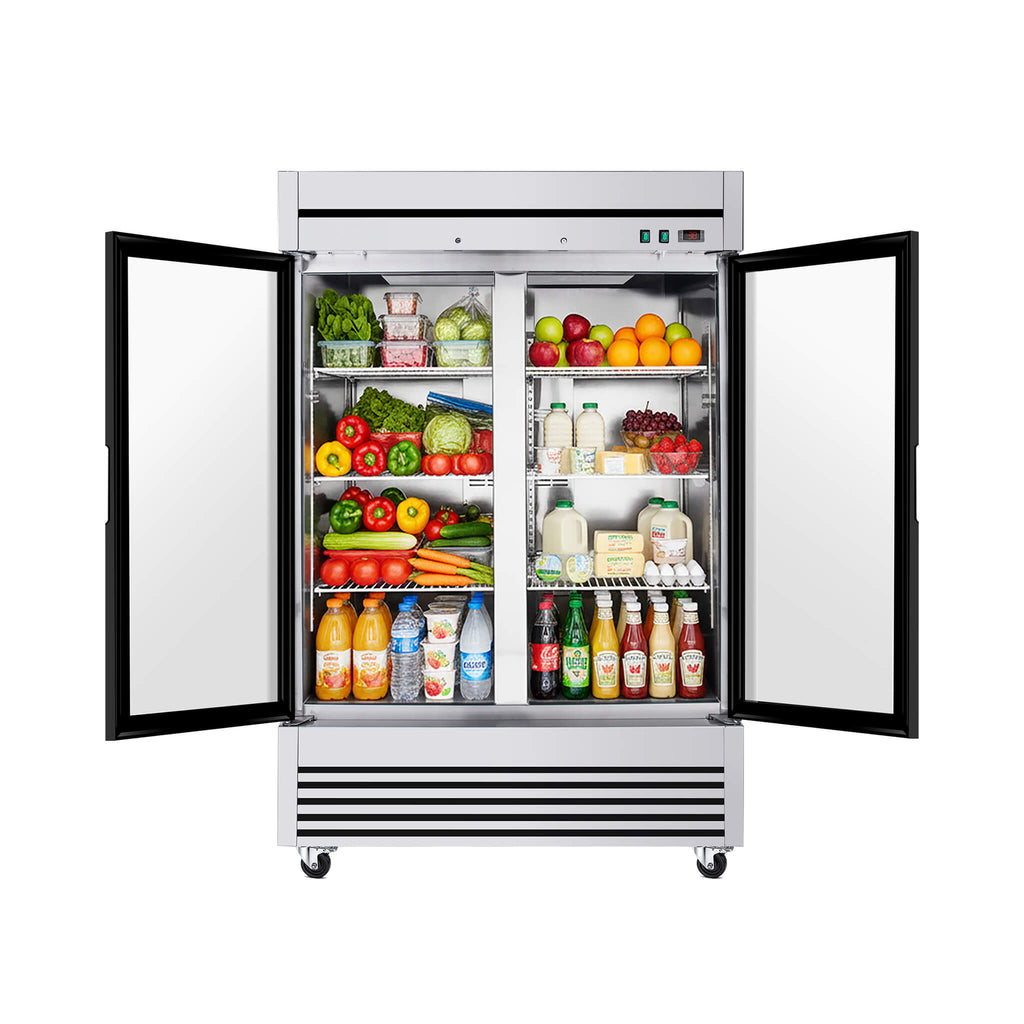 49-Inch Upright Commercial Reach-In Display Refrigerator
