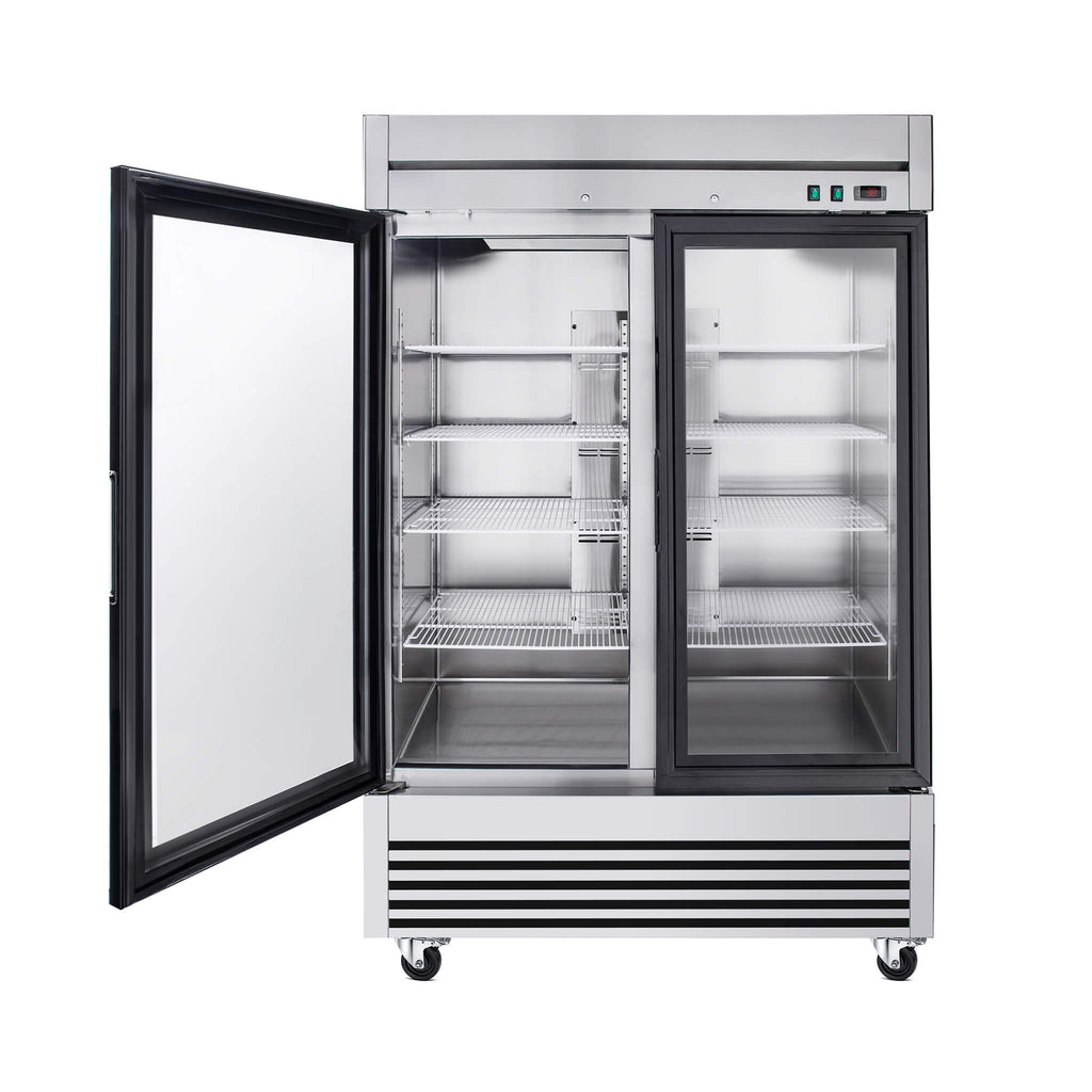 49-Inch Upright Commercial Reach-In Display Refrigerator