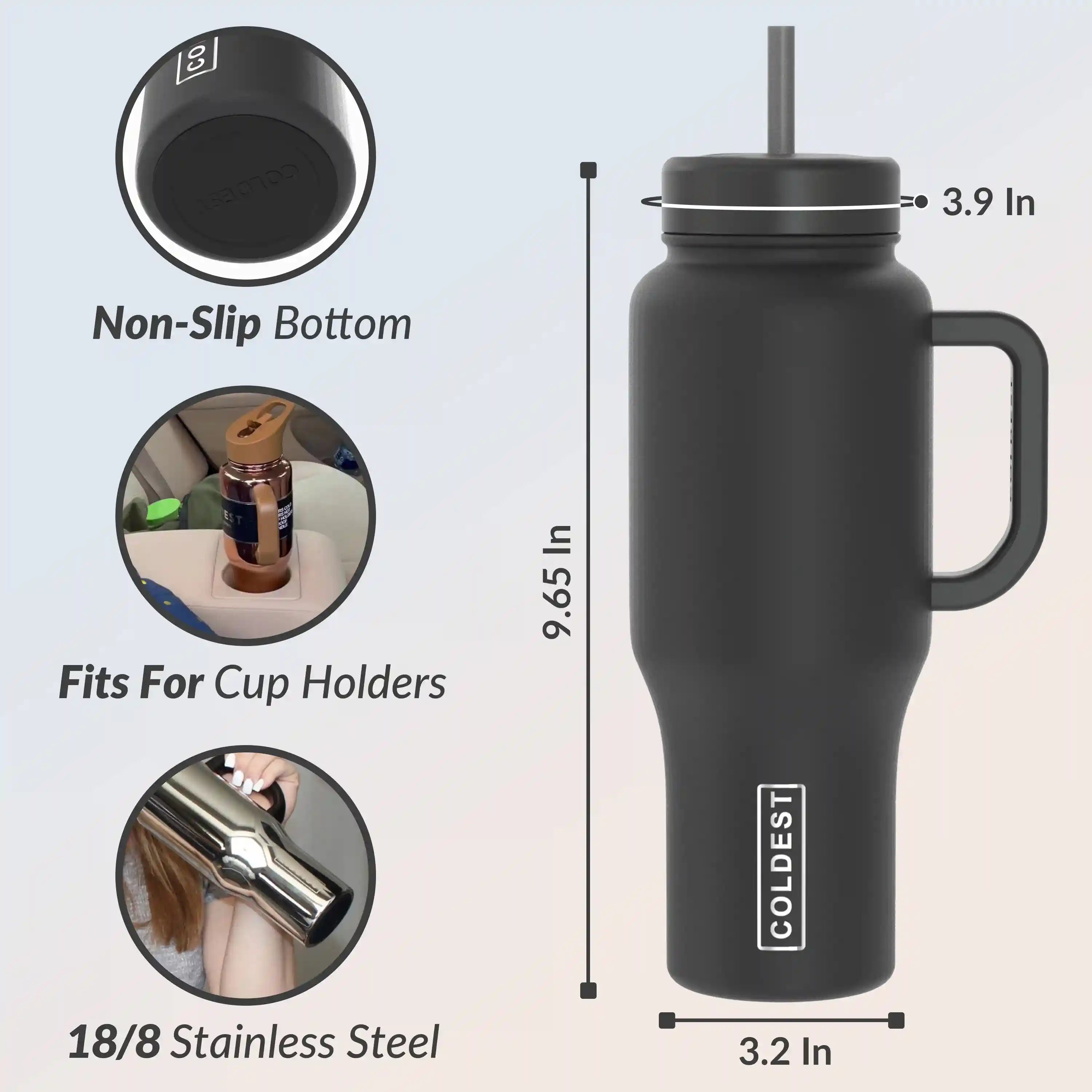COLDEST 46oz Limitless Ultra v8 Insulated Water Bottle for All-Day Hydration