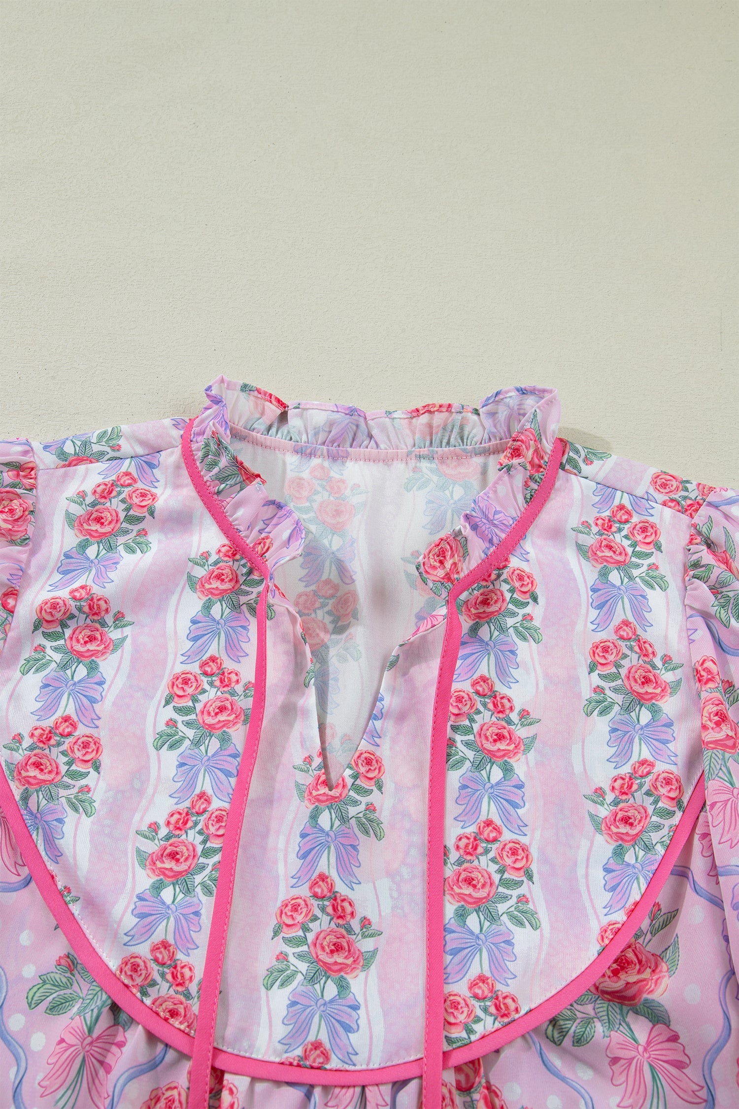 Keyla Ruffled Short Sleeve Blouse