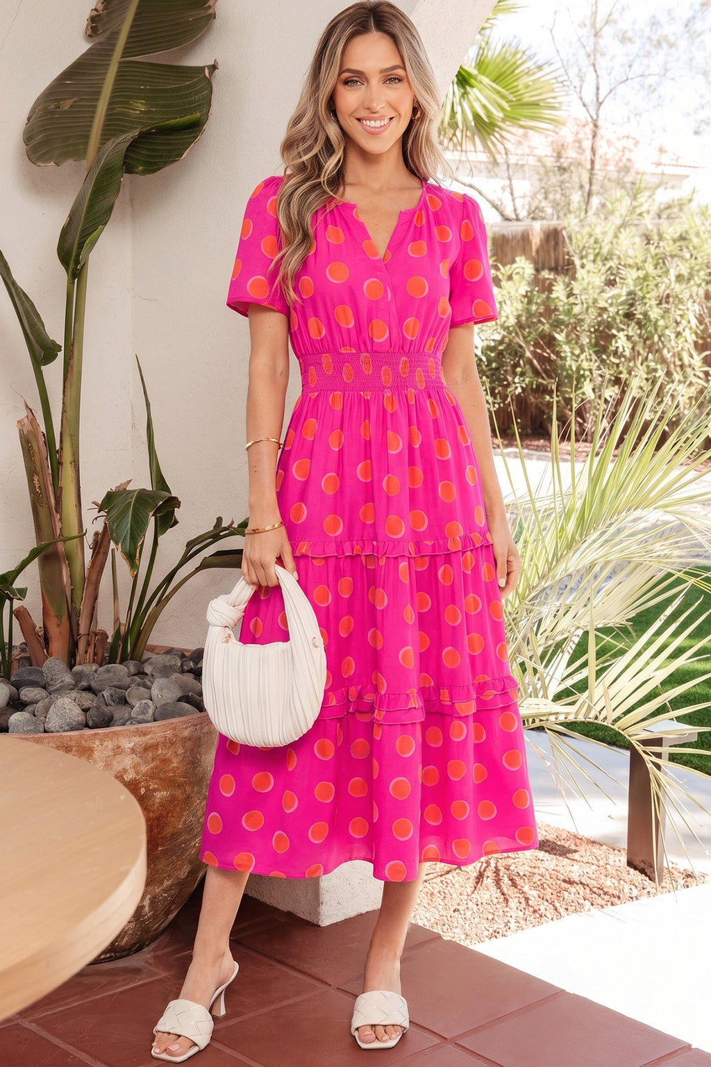 Myra High Waist Midi Dress